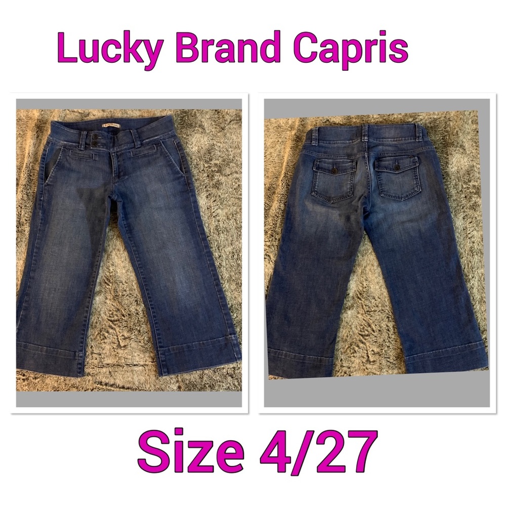Lucky Brand Vintage Jeans Flare leg capris SZ 27/4